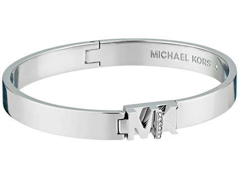 michael kors silver bangle bracelet|michael kors stainless steel bracelet.